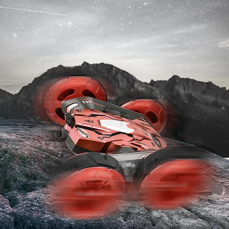 1:24 2,4G высокоскоростной RC двухсторонний трюк автомобиль дистанционное управление взрослые дети игрушки