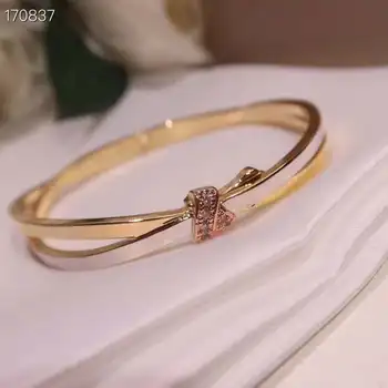 

New Fashion Classic Women's Bangles For Women Gold Rose Gold Silver Color Rhinestone Bracelet Cuff Simple Trendy Jewelry