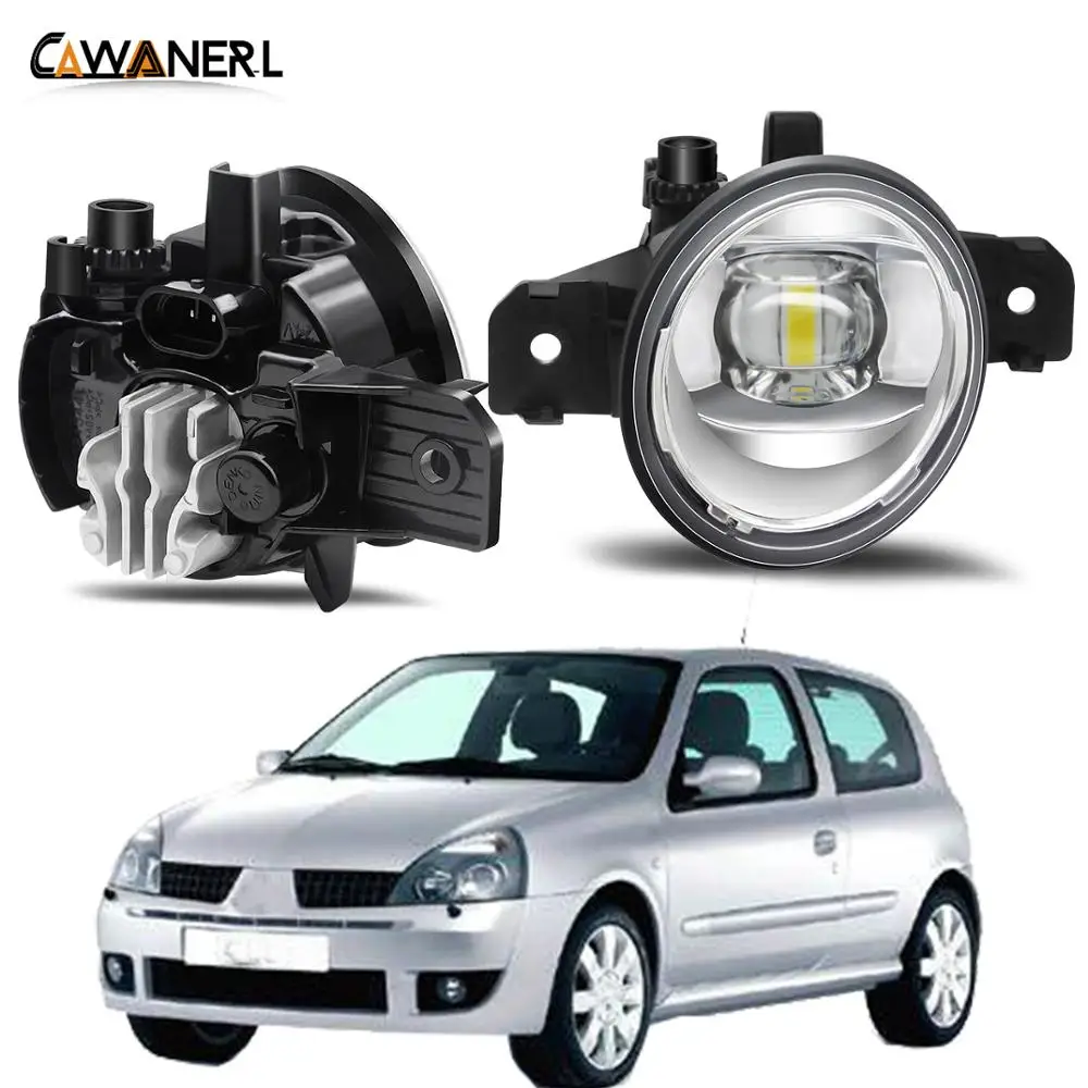 Gruppo Fendinebbia 30W 8000Lm Auto Destra Sinistra Lato Led Fendinebbia Drl H11 12V Per Renault Clio 2/Ii Hatchback Van 1998-2004