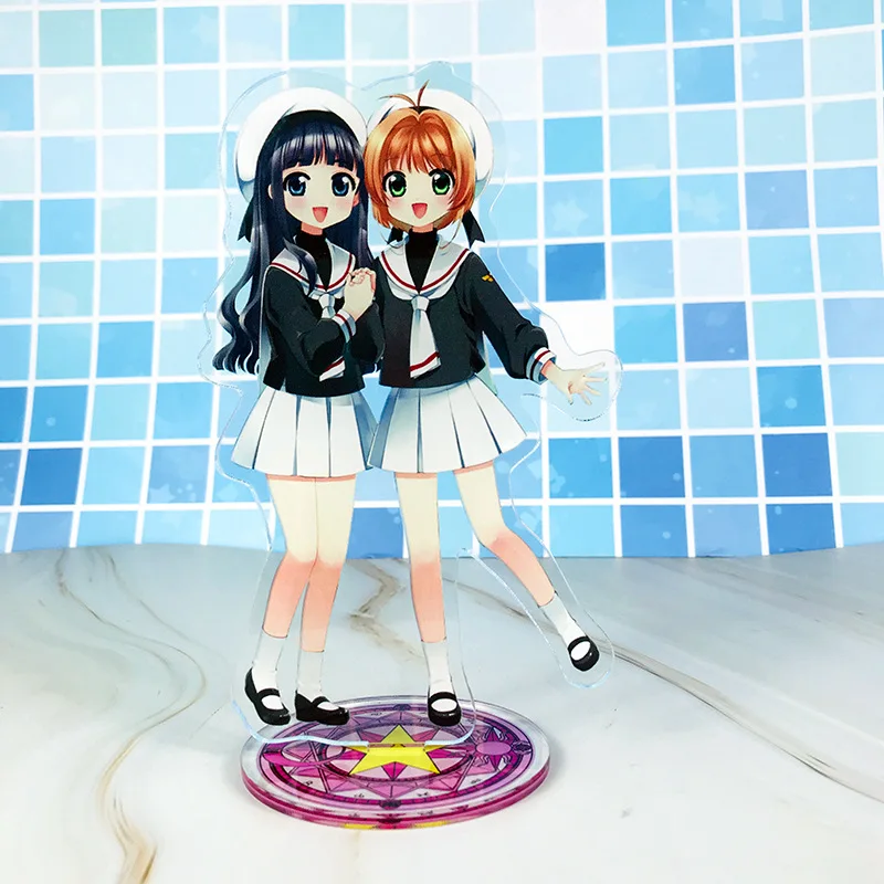 

Открытка Каваий Captor Sakura акриловый лазерный украшение магические карты девушка Сакура Маленький тональный крем с принтом «сердечки» для ма...