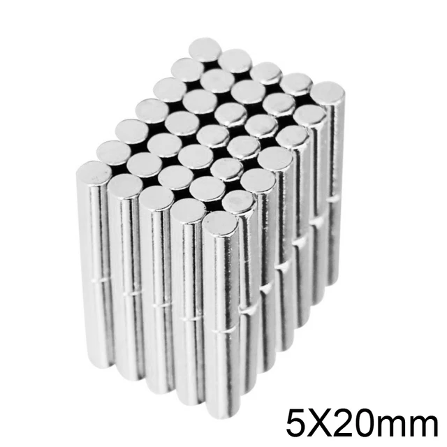 1-10000Pcs 6x20 mm Powerful Magnets 6mmx20mm Permanent Small Round Magnet  6x20mm Neodymium Magnet Super Strong 6*20 mm N35 imane - AliExpress