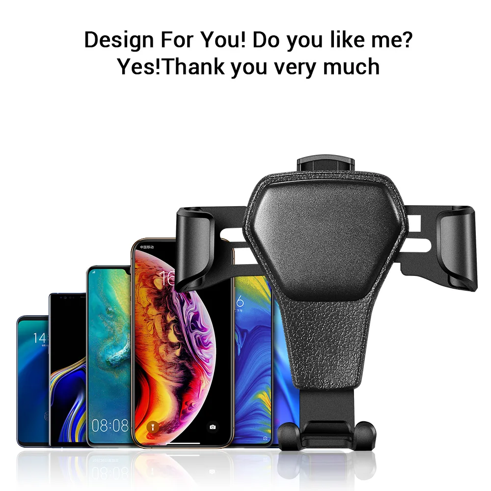  KISSCASE Schwerkraft Auto Halter Für Handy im Auto Air Vent Clip Montieren Keine Magnetische Handy-