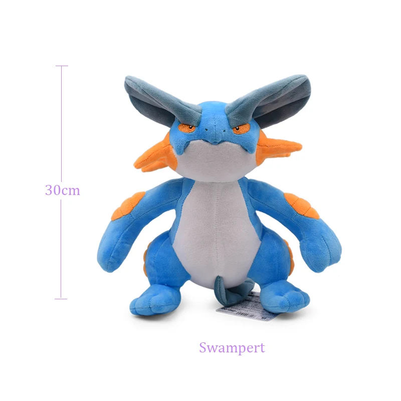 Swampert 25-40 см плюшевый Рождественский подарок на день рождения для ребенка - Цвет: Swampert