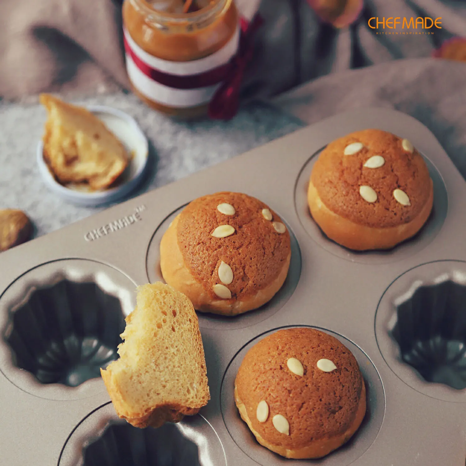 Форма для кексов CHEFMADE 12 полостная антипригарная сковорода хлеба Cannele одобренная