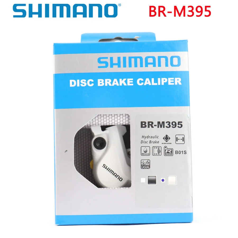 Shimano BR M395 гидравлический дисковый тормозной суппорт с B01S тормозные колодки Аутентичные лицензированные горный велосипед Shimano аксессуары коробка