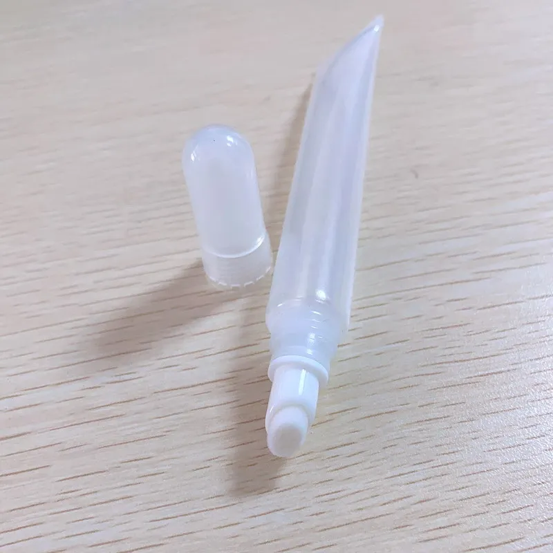 Novos dos Pces Vazio do Aperto do pe de 10ml 15ml para o Empacotamento F1096 do Tubo dos Cosméticos da Composição do Brilho do Bordo Tubos Cosméticos Plásticos Tubo 100 9 High Quality Beleza e saúde