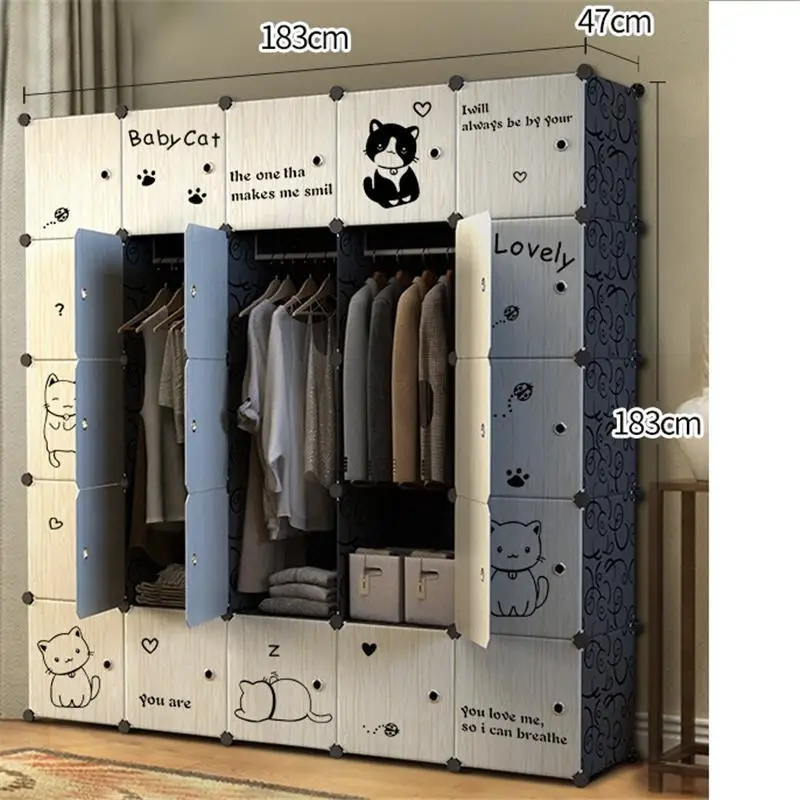 Version N Moveis For Dresser Closet Storage Armario Almacenamiento Mueble De Dormitorio Guarda Roupa Bedroom Furniture Cabinet Wardrobe - Цвет: Version N