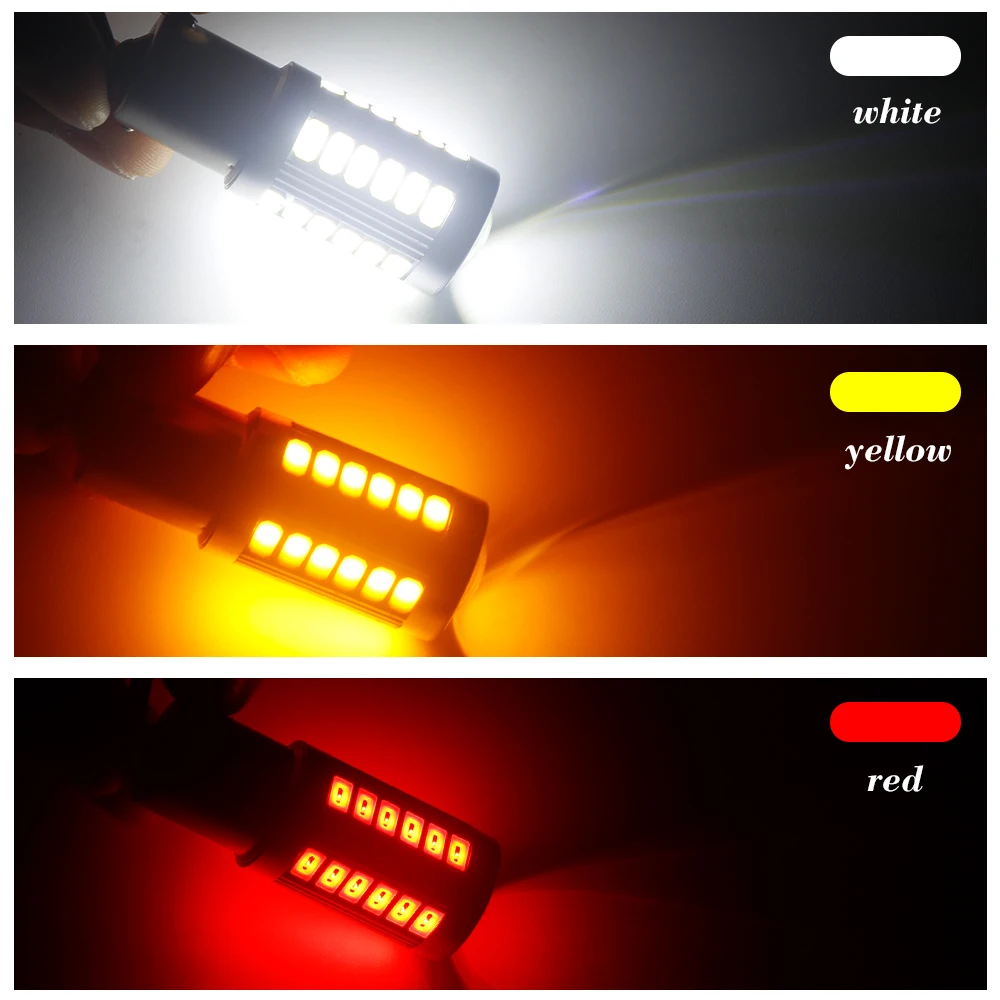 

2pcs 1156 P21/5W BAY15D Super Bright 33 SMD 5630 5730 LED auto brake lights fog lamp 21/5w car daytime running light stop bulbs