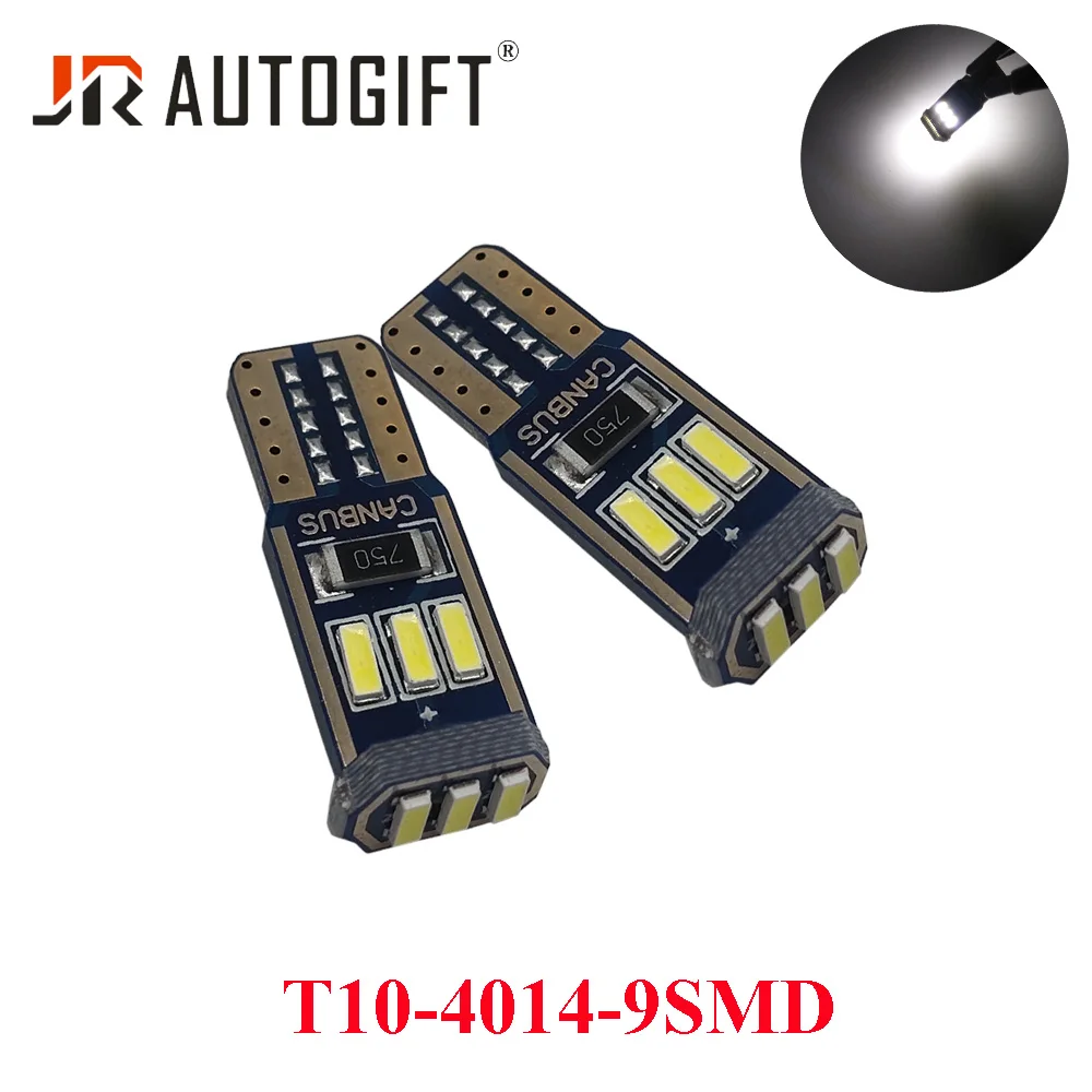 

20 шт., автомобильная светодиодная лампа T10 W5W 194 9smd 4014 t10 led 168