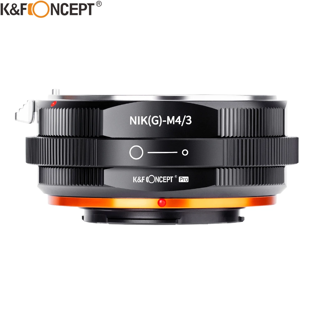 

K&F CONCEPT NIK(G)-M43 Nikon AI F G Lens to M43 MFT M4/3 Mount Camera Adapter Ring for Nikon F Lens to Micro 4/3 Camera body