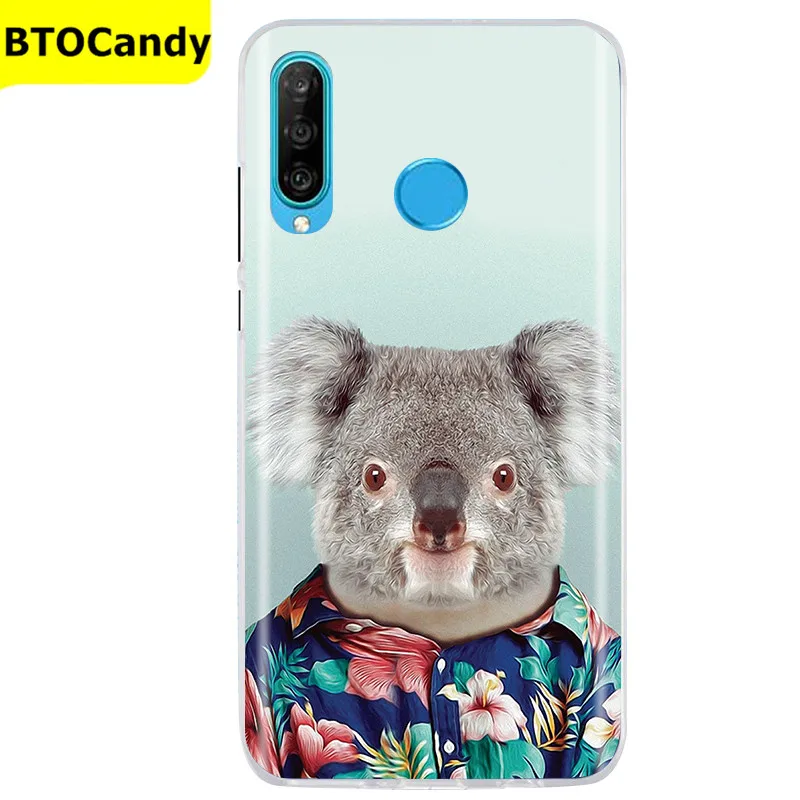 Case For Huawei P30 Lite Pro Case Tpu Cute Back Cover On For Fundas Huawei P30lite Case P 30 lite pro P30pro Soft Silicone Case phone flip cover Cases & Covers