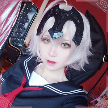 

FGO Alter Fate Grand Order Anime Costumes Mask Helmet Kyrielight Saber Cosplay Joan Jeanne D'arc Armor Headwear Prop