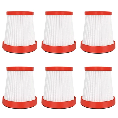 Spare Parets Hepa Filter For Xiaomi Deerma VC01 Handheld Vacuum HEPA Filter Dust Cleaner Accessories 6Pcs