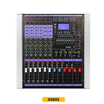 

Leicozic GS802 +48V Audio Mixers 8 Channel Mikser DJ Equipment Usb MP3 & Bluetooth Profissional Mixing Consolas Sound System