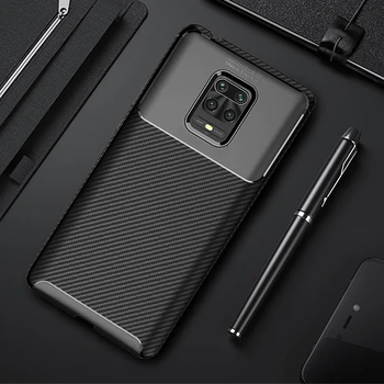

For Xiaomi Redmi Note 9s 9 s Case Luxury Carbon fiber Cover Shockproof Phone Case For Redmi Note 9 Pro Cover Flex Matte Bumper