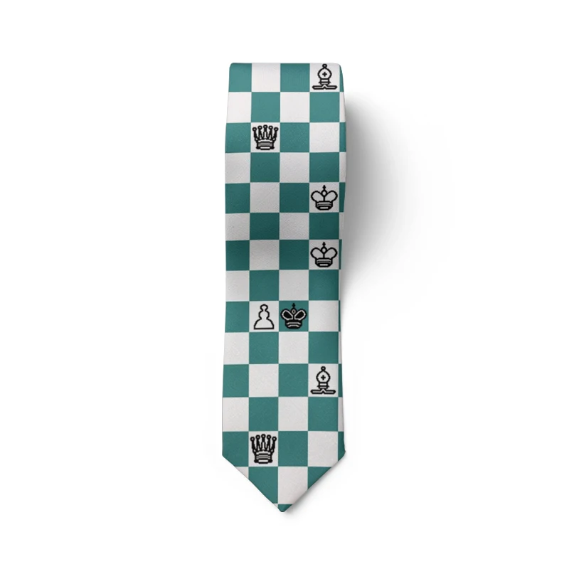 Fashion Lattice 8cm Polyester Men Tie 3d Printed Casual Slim Wedding Business Tie High-Quality Polyester Party Accessories Tie