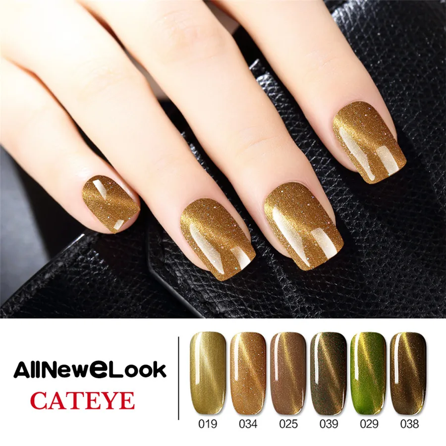 

Allnewelook Cateye Gel Nail Polish UV Gel Polish Glitter 3D Chameleon Magnetic Gel Varnishes Manicure Lacquer