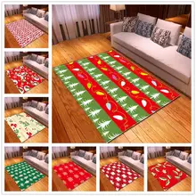 Веселые рождественские вечерние коврики для прихожей, кухни, Противоскользящий коврик, добро пожаловать, Домашний напольный коврик, 3D Рождественский Санта Клаус, мягкие фланелевые ковры