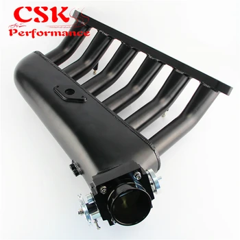 

Black Intake Manifold +Universal VQ35TPS 80mm Throttle body Fits For BMW E36 E46 M50 M52 M54 325i 328i 323i M3 Z3 E39 528i