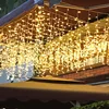 LED Curtain Icicle String Light 220V 5m 96Leds Christmas Garland LED Faiy Xmas Party Garden Stage Outdoor Decorative Light ► Photo 1/6