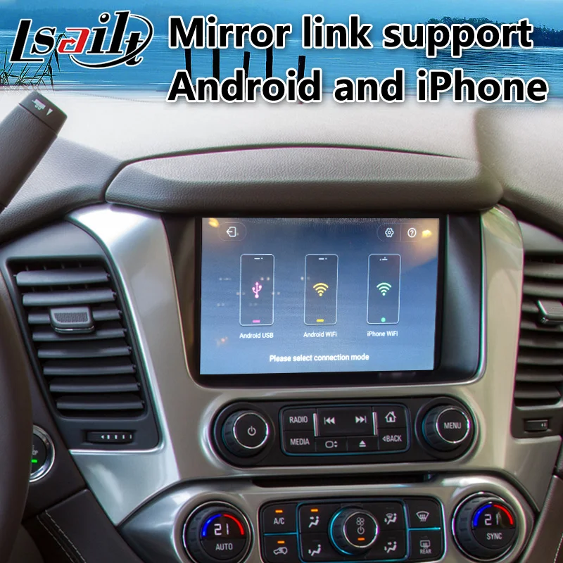 Lsailt автомобильный Android интерфейс для Chevrolet Suburban- год поддержка добавить беспроводной carplay для mylink системы