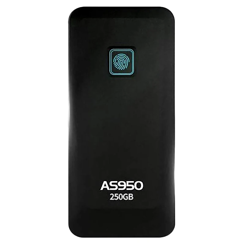 

ASint 250GB Fingerprint Encryption SSD IP67 Water Resistant Private Zone Solid State Drive Hard Disk USB3.1 Type-C