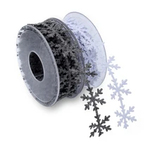 

1-5Meters/Roll Snow Shape Polyester Webbing Srtificial Snow Rope For Gift Wrapping Headband Hairpins Decorate DIY Jewelry Making