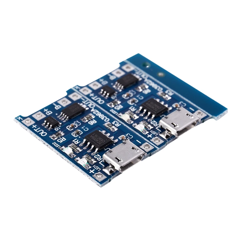 2 шт Синий 5V Micro USB 1A 18650 литиевая батарея зарядная плата