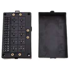 Автомобильный флашковый предохранитель держатель релейная розетка черная коробка 18 Way Blade держатель предохранителя Автомобильная страховка для автомобильной морской