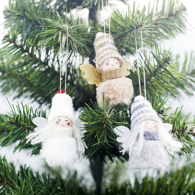 Navidad плюшевая кукла ангела инновационный кулон на елку подвесные украшения