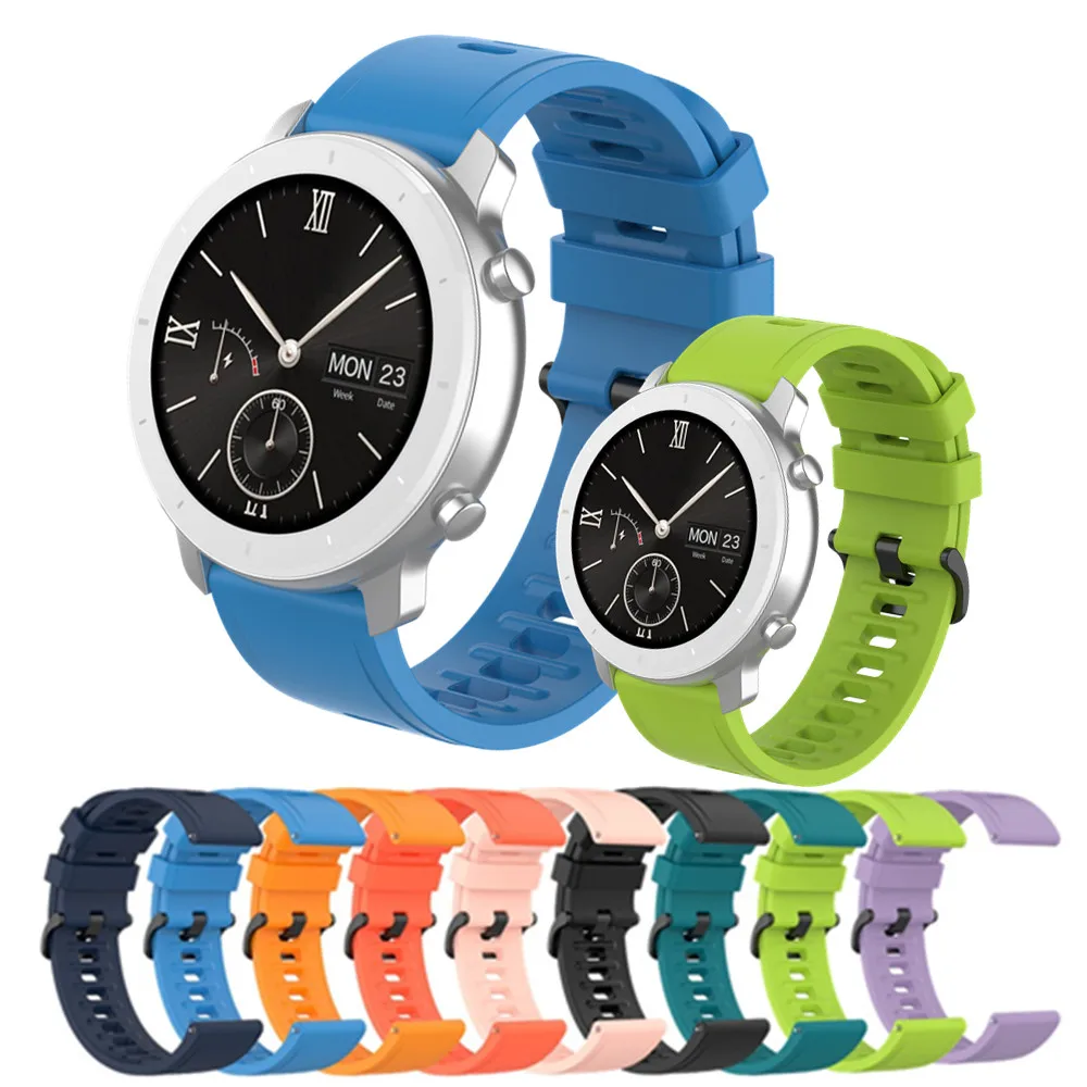 Ремешок для часов Huami GTR Xiaomi Amazfit 42 мм ремешок смарт GTS BIP / Lite спортивный