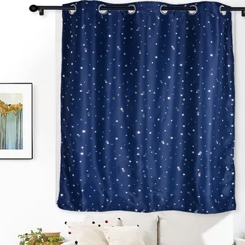 

Curtains Stars Blockout Curtain Thicken Fabric Curtain Windom Curtainfor Living Roon Bedroom Curtains Stars Blockout Curtain