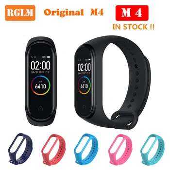 

RGLM M4 Smartband Fitness Tracker Smart Bracelet Blood Pressure Heart Rate Monitor Waterproof fpr Smart Band M4 Wristband