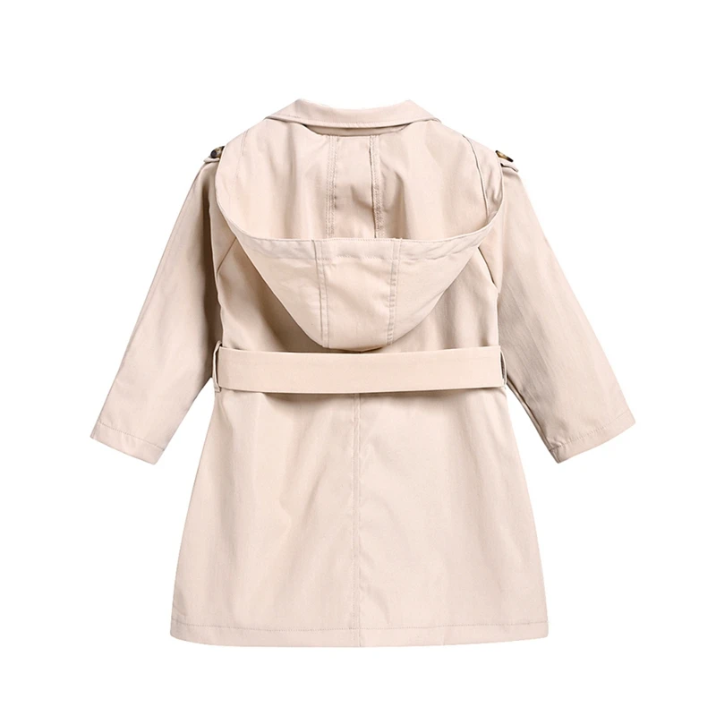Осенняя одежда для малышей; куртка для девочек; Дизайнерская верхняя одежда с капюшоном; детская одежда; Детские плащи; осенние тренчи для девочек