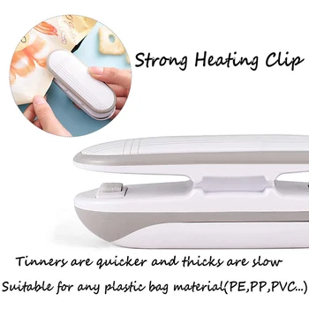 

2 In 1 Bag Sealer Heat Sealer and Cutter Portable Hand Pressure Heat Mini Sealing Machine HUG-Deals