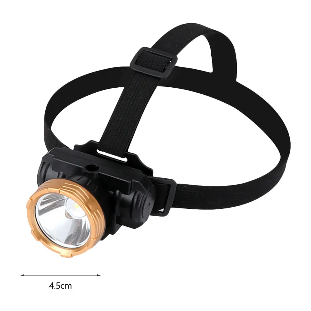 LED Headlamp Rechargeable Two Lighting Modes High Brightness Adjustable Headlamp for Fishing Camping Outdoor Activities