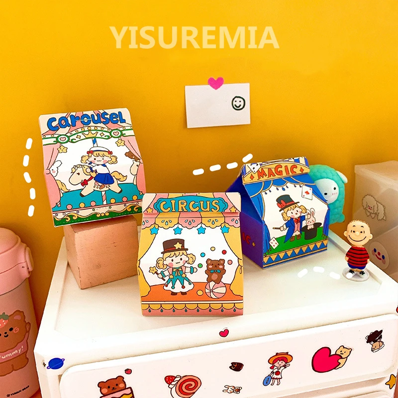 Yisuremia 198 листов милый цирковый блокнот для записей ежедневная проверка список дел