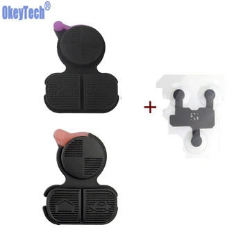 

OkeyTech 3 Buttons Remote Car Key Shell Buttons Repair Pad & Conduction Film For BMW Series 3 5 7 E38 E39 E36 Z3 Z4 Z8 X3 X5