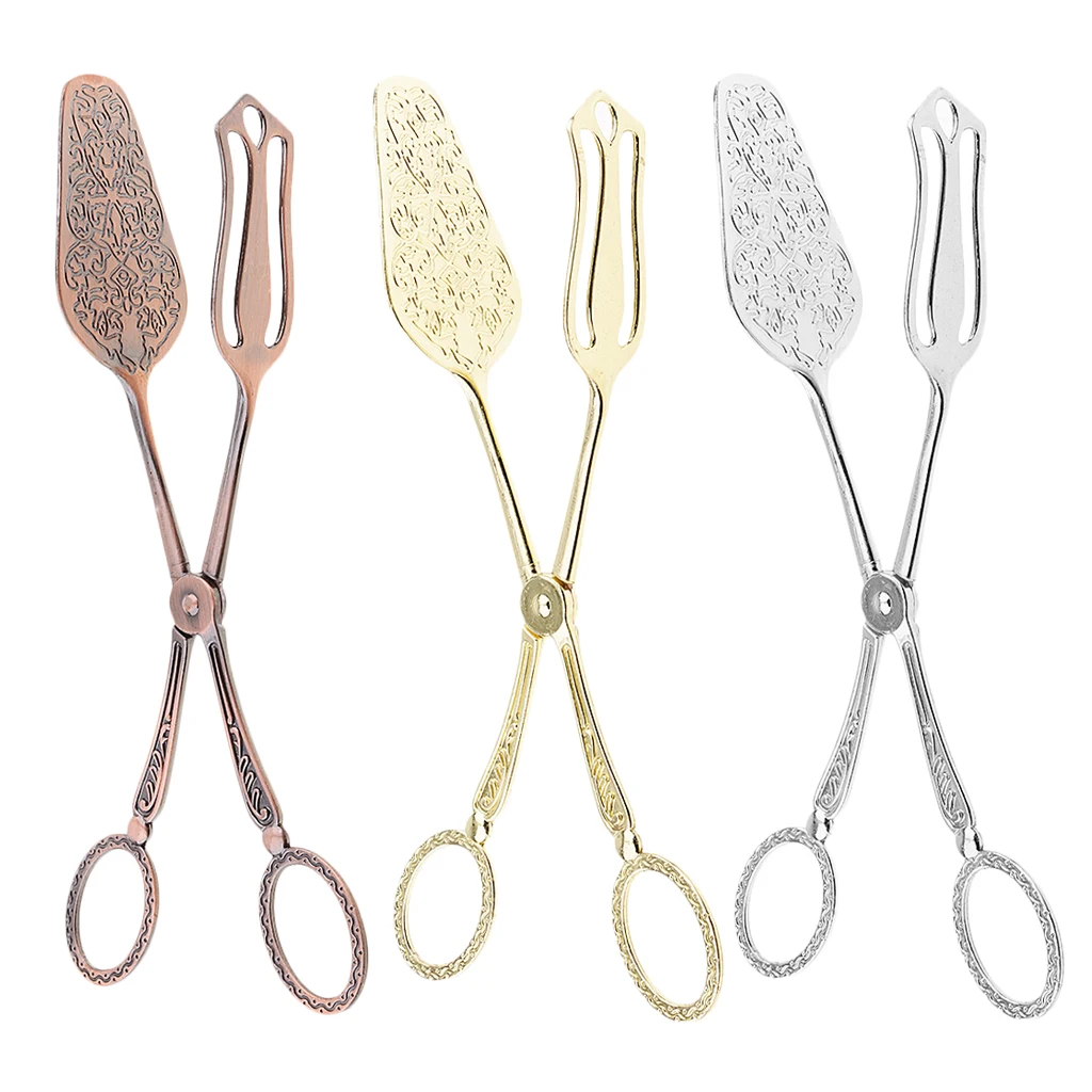 Buffet Tongs Stainless Steel Buffet Party Catering Serving Tongs Kitchen Tongs Salad Tongs Cake Tongs Bread Tongs