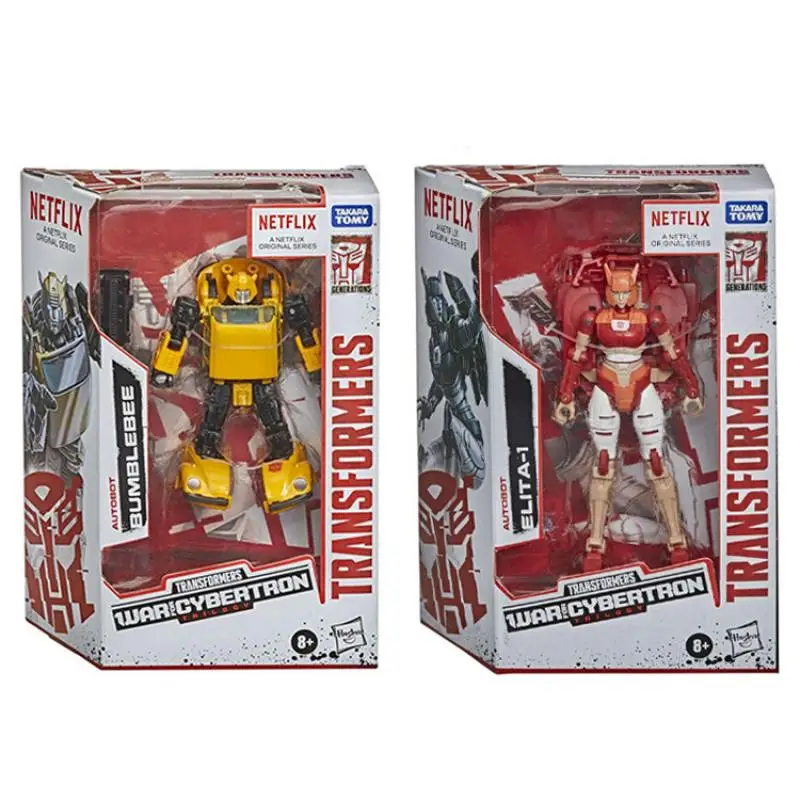 

Transformer Netflix War for Cybertron Trilogy Bumblebee Elita-1 Autobot Action Figures Model Toy for Boy Gift