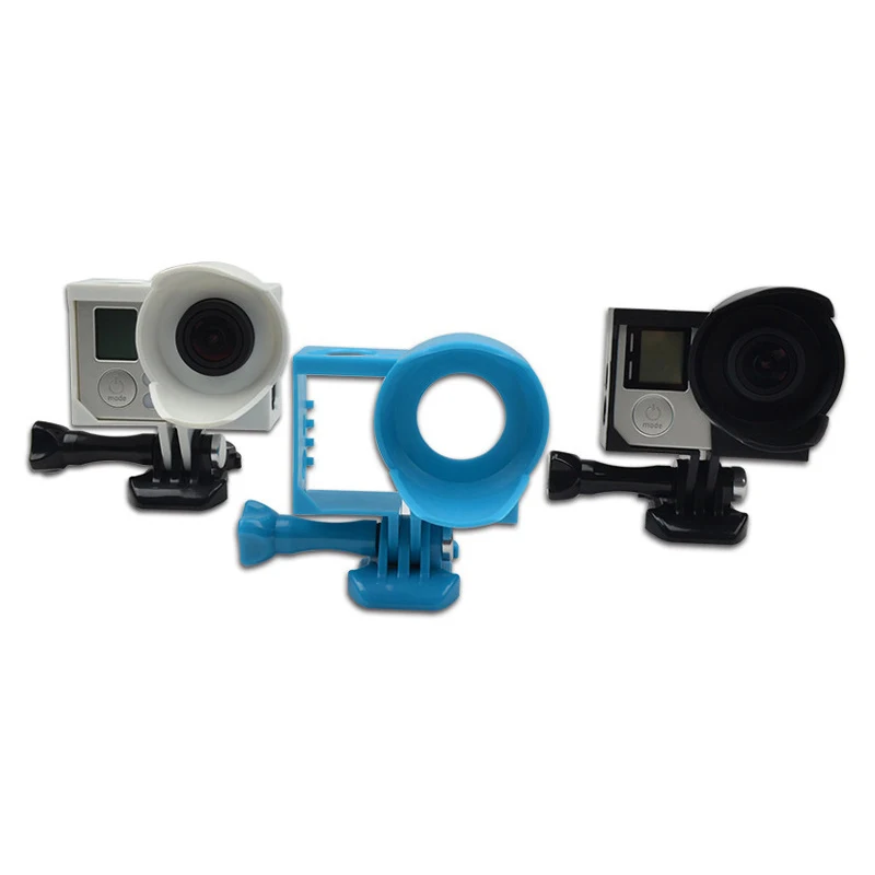 Корпус рамки с объективом камеры Бленды для Gopro Hero 3 3+ 4 Экшн камеры для Go Pro Спортивная камера s Аксессуары