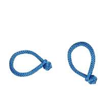 2x Синий 8x100 мм синтетический ATV лебедка скоба, мягкие петли для яхты