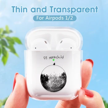 

Case For AirPods 1 2 Air Plane Case For Apple Airpods 2 1 Cartoon Wireless Earphone Hard PC Transparent Case For Airpods 2