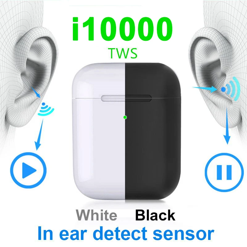

i10000TWS Bluetooth Earphone Wireless Charging Headset i500tws Touch Control Earbuds tws i500 1:1 Open Lid Pop Up Real Capacity