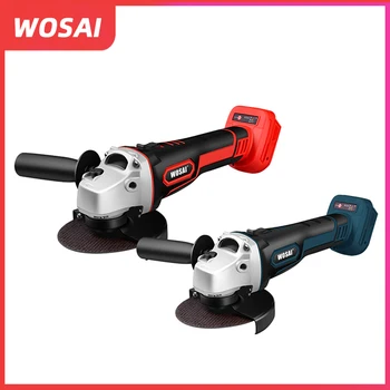 

WOSAI 20V Electric Cordless Angle Grinder Lithium Battery Grinding Machine Polishing Cutting Grinding Sanding Wax Power Tools