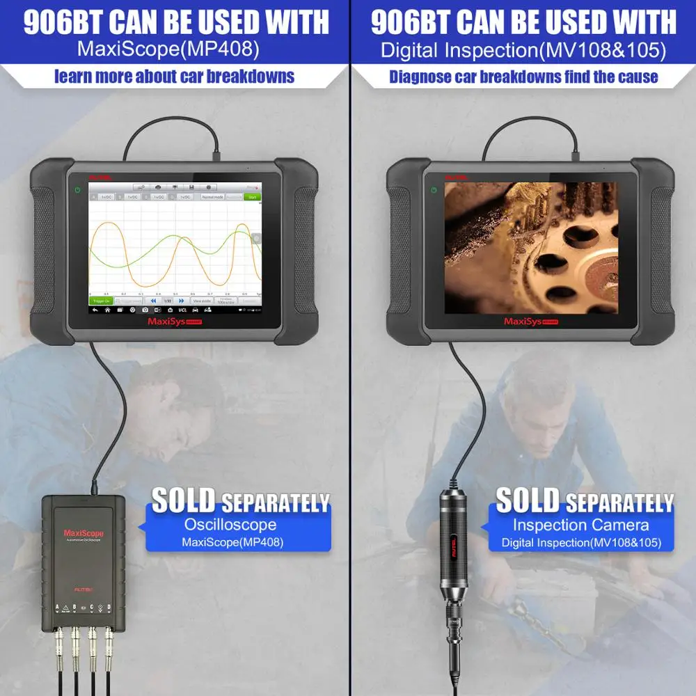 Autel MaxiSys MS906BT OBD2 автоматический диагностический инструмент сканер кодов лучше
