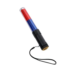 Lampe de poche à LED de 26cm, 4 Modes de sécurité, chargeur USB, Base magnétique, dragonne pour le contrôle de la circulation 