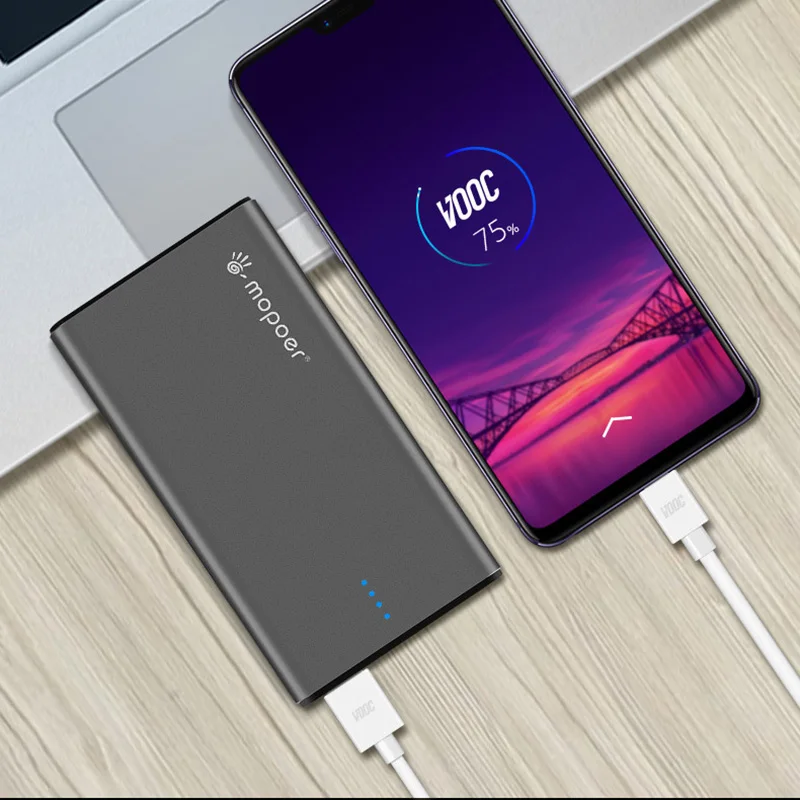 TUOSHIKE 10000mah power Bank 5V 4A Vooc быстрое зарядное устройство для Oneplus 7 5T 6 6T Oppo R15 R13 huawei Xiaomi samsung быстрое зарядное устройство