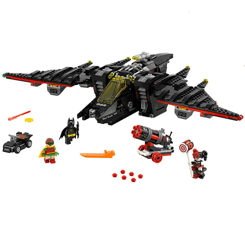 

1053pcs Movie The Batwing Building Blocks Model Bricks Bat Fighter Compatible Legoinglys Batman DC Super Heroes Christmas Gift