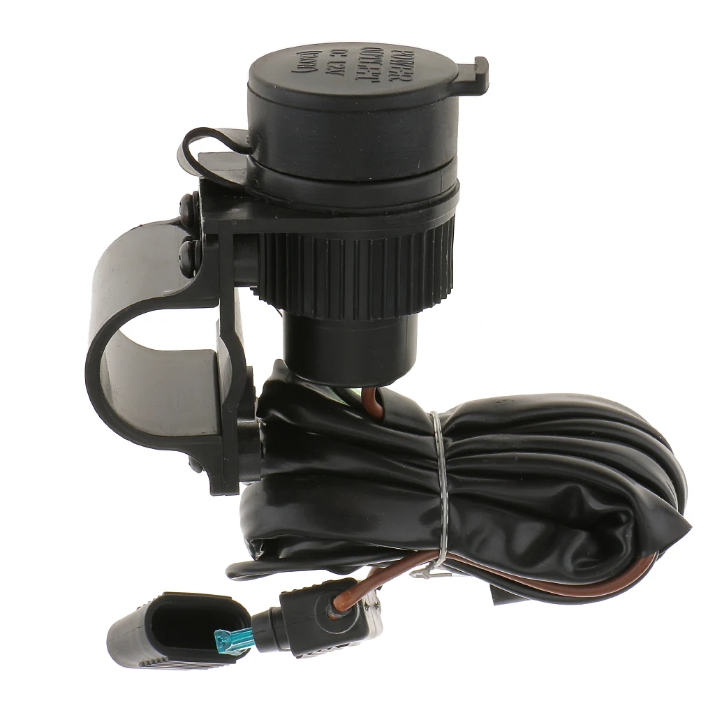 12V автомобильный прикуриватель для мотоцикла разъем питания розетка кронштейн